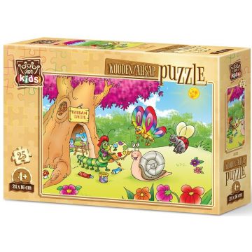 Puzzle din lemn Art Puzzle de 25 piese - Artisti in padure