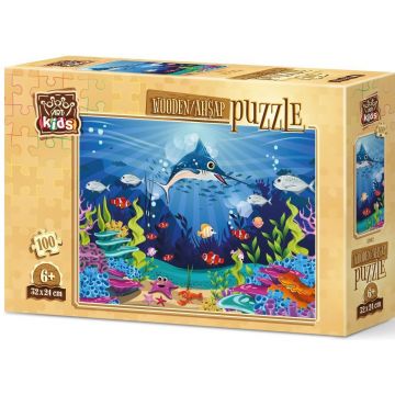Puzzle din lemn Art Puzzle din 100 de piese - Aventuri subacvatice