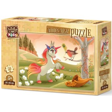Puzzle din lemn Art Puzzle din 50 de piese - Poney dragalas