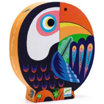 Puzzle din lemn Djeco - Tucanul Coco