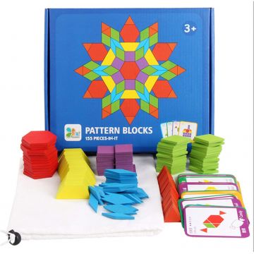 Puzzle din lemn Kruzzel - Forme geometrice