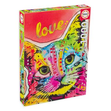 Puzzle Educa din 1000 de piese - Dragostea pisicilor, Dean Rousseau