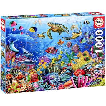Puzzle Educa din 1000 de piese - Testoase tropicale