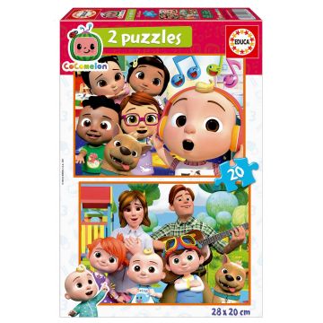 Puzzle Educa din 2 x 20 de piese - Kokomelon