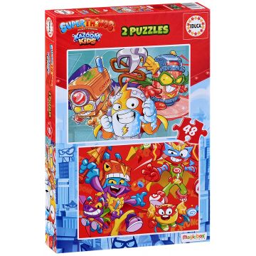 Puzzle Educa din 2 x 48 de piese - Lucruri grozave