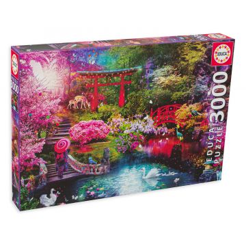 Puzzle Educa din 3000 de piese - Gradina Japoneza