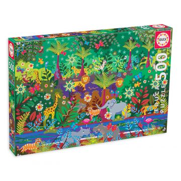 Puzzle Educa din 500 de piese - Jungla