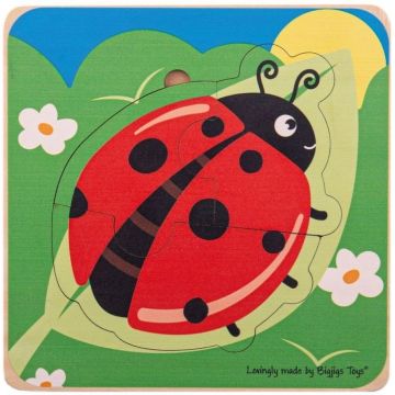 Puzzle educativ Bigjigs  - Ciclul de viata al gargaritei
