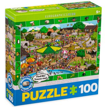 Puzzle Eurographics din 100 de piese – O zi in gradina zoologica
