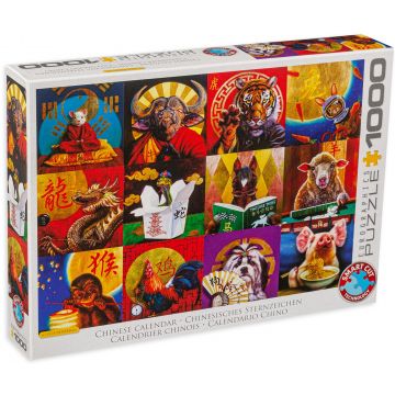 Puzzle Eurographics din 1000 de piese - Calendar chinez