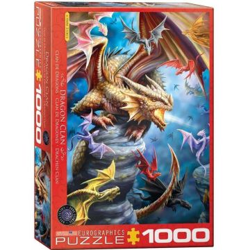 Puzzle Eurographics din 1000 de piese - Dragon Clan