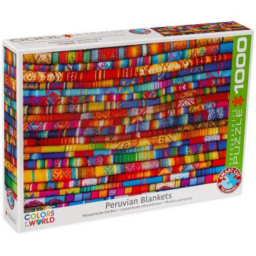Puzzle Eurographics din 1000 de piese - Peruvian Blankets