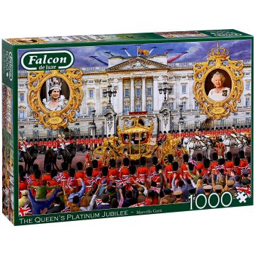Puzzle Falcon din 1000 de piese - Regina Elisabeta