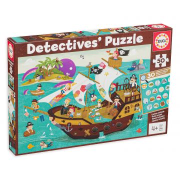 Puzzle-ghicitoare Educa din 50 de piese - Aventură în ocean