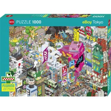 Puzzle Heye din 1000 de piese - Tokyo