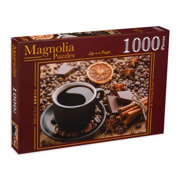 Puzzle Magnolia din 1000 de piese - E timpul pentru cafea