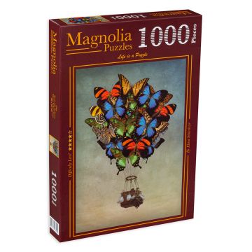 Puzzle Magnolia din 1000 de piese - Fluturi