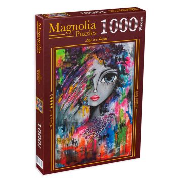 Puzzle Magnolia din 1000 de piese - Frumusete feminina