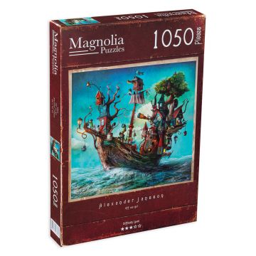 Puzzle patrat Magnolia de 1050 piese - Corabie de aventuri