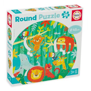 Puzzle pentru copii Educa de 28 piese - The jungle