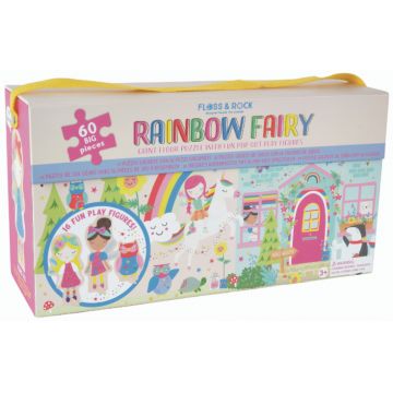 Puzzle pentru copii Floss and Rock - Zana curcubeului, 60 piese