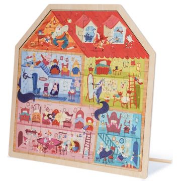Puzzle pentru copii Toy World - Casa din povesti, 80 piese