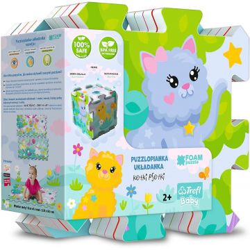 Puzzle pentru podea pentru bebelusi Trefl de 8 Piese - Pisici