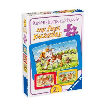 Puzzle Ravensburger de 3 х 6 piese - My Friends The Animals