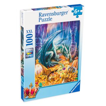 Puzzle Ravensburger din 100 XXL de piese - Dragon's Treasure