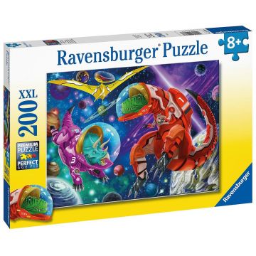 Puzzle Ravensburger din 200 XXL de piese - Space Dinosaurs