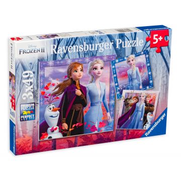 Puzzle Ravensburger din 3 х 49 piese - Frozen 2