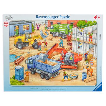 Puzzle Ravensburger din 40 de piese - Large Construction Vehicles