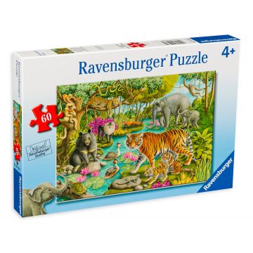 Puzzle Ravensburger din 60 de piese - Animals Of India