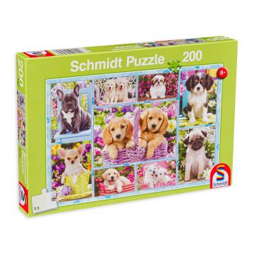 Puzzle Schmidt din 200 de piese - Puppies
