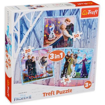 Puzzle Trefl 3 in 1 - Frozen