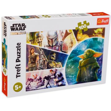 Puzzle Trefl din 100 de piese - Baby Yoda