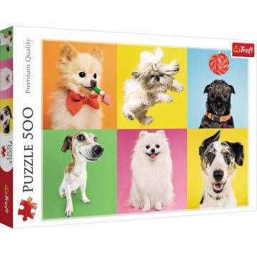 Puzzle Trefl din 500 de piese - Catei