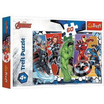 Puzzle Trefl din 60 de piese - Razbunatorii