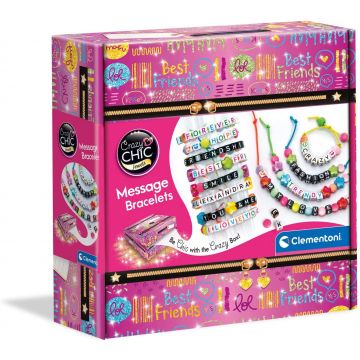 Set creativ Clementoni Crazy Chic - Fa-ti bratara cu mesaj