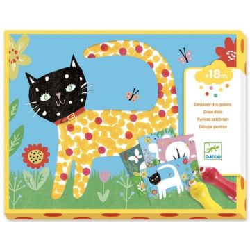 Set creativ de colorat Djeco Small Dots