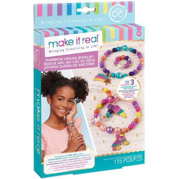 Set creativ Make it Real - Bratari si talismane in culorile curcubeului