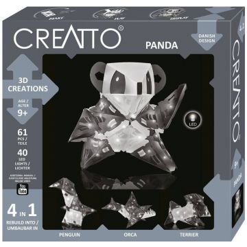 Set de constructie Thames & Kosmos Creatto - Panda, 51 piese