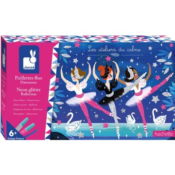 Set de creatie Janod - Balerine stralucitoare, neon