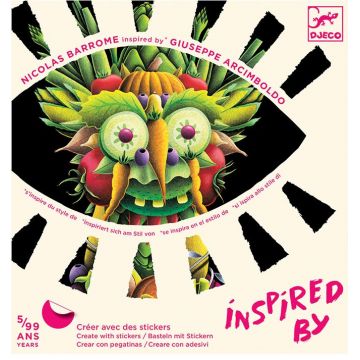Set de desenat Djeco - Inspira-te din Giuseppe Arcimboldo