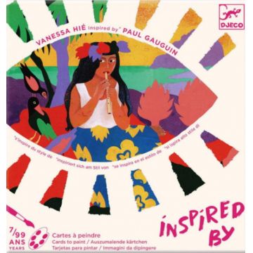 Set de desenat  Djeco - Inspra-te din Paul Gauguin