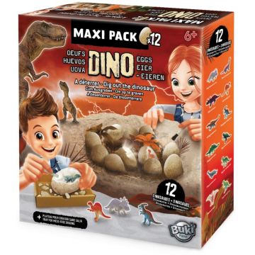 Set de joaca Buki France - Mega ou dino pentru descoperit, cu 12 dinozauri