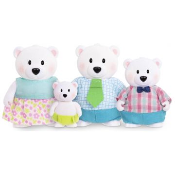 Set figurine Battat Li'l Woodzeez - Familia de ursi polari, 4 buc.