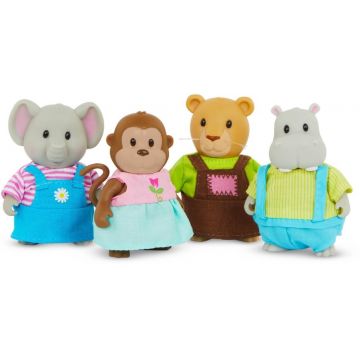 Set figurine Battat Li'l Woodzeez - Familia prietenilor, 4 buc.