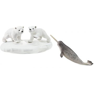Set figurine Schleich Wild Life - Ursi polari, jucandu-se