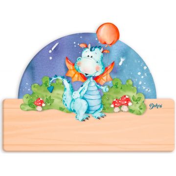 Tabel din lemn  Haba - Dragon, nume cu litere bulgare